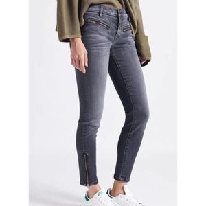 Current Elliot Atwater Zip Ankle Jeans Mezcal Gray Womens 32 New Fast Shipping
